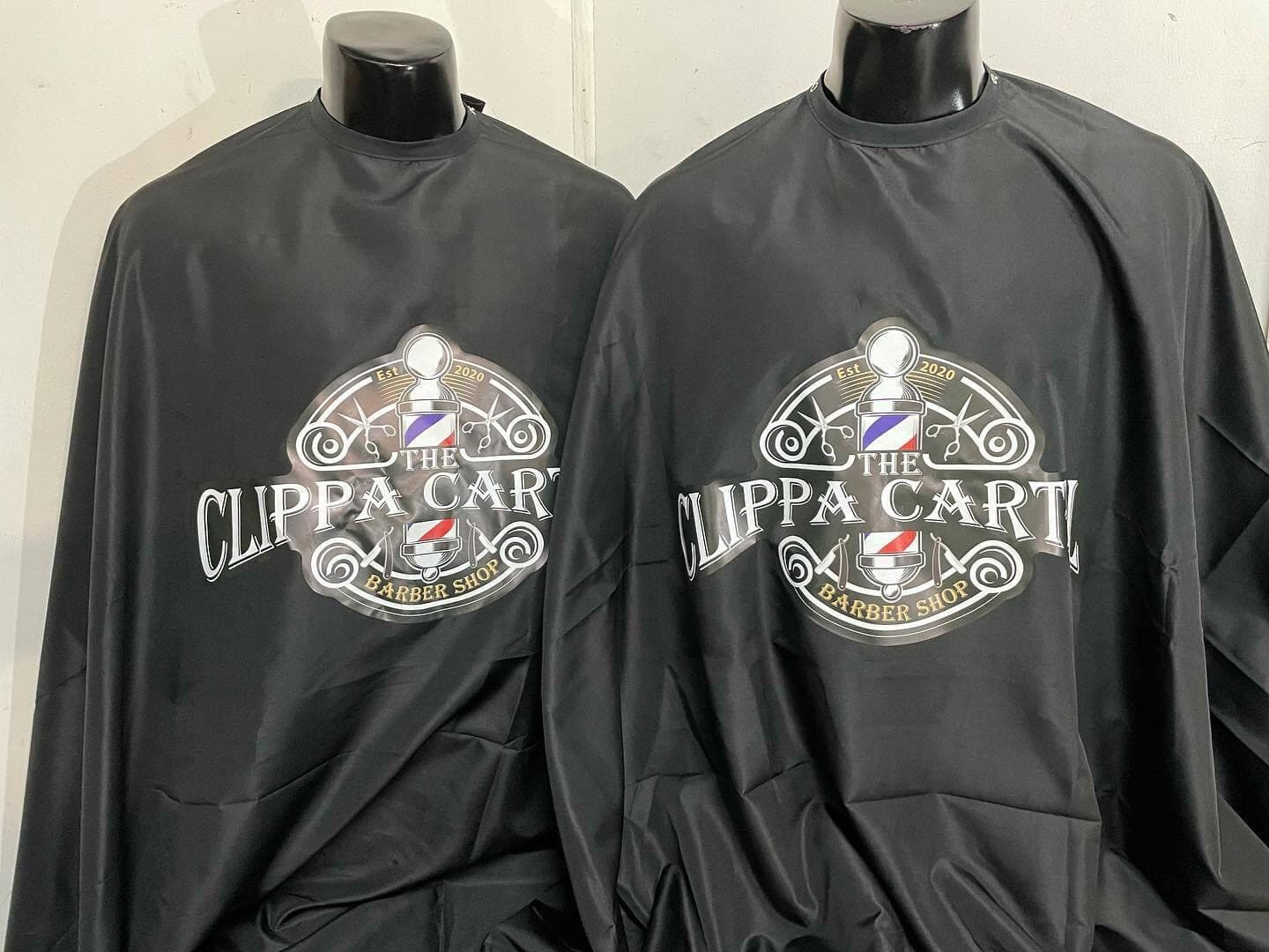 The Clippa Cartel: custom branded capes by South West Apparel
