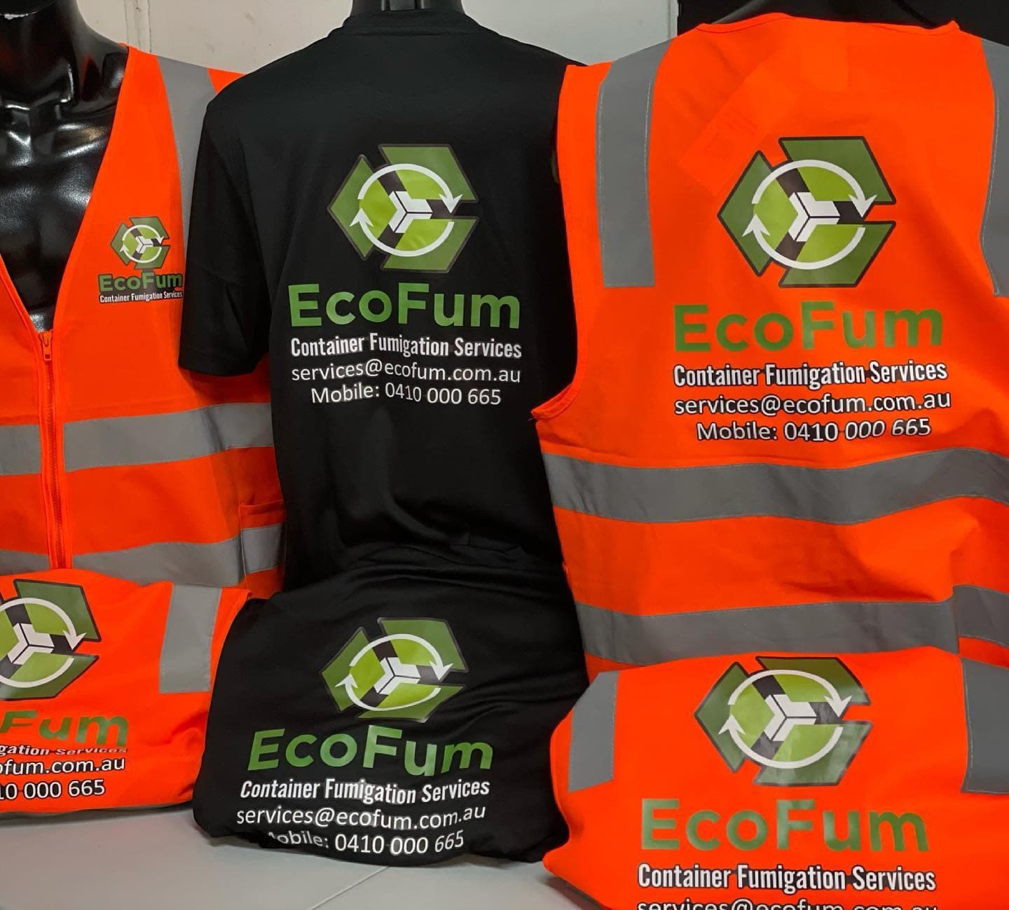 EcoFum: custom branded hi-vis and shirts by South West Apparel