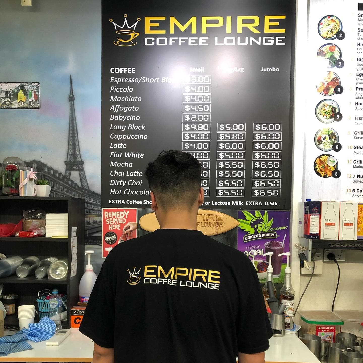 Empire Coffee Lounge: custom branded staff uniforms by South West Apparel