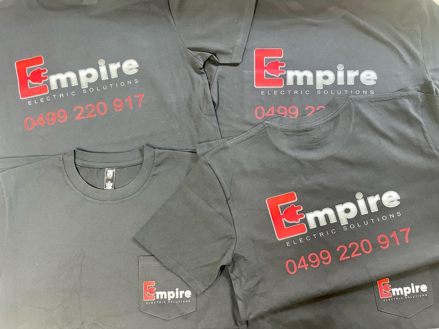 Empire Electrical Solutions: custom branded shirts by South West Apparel