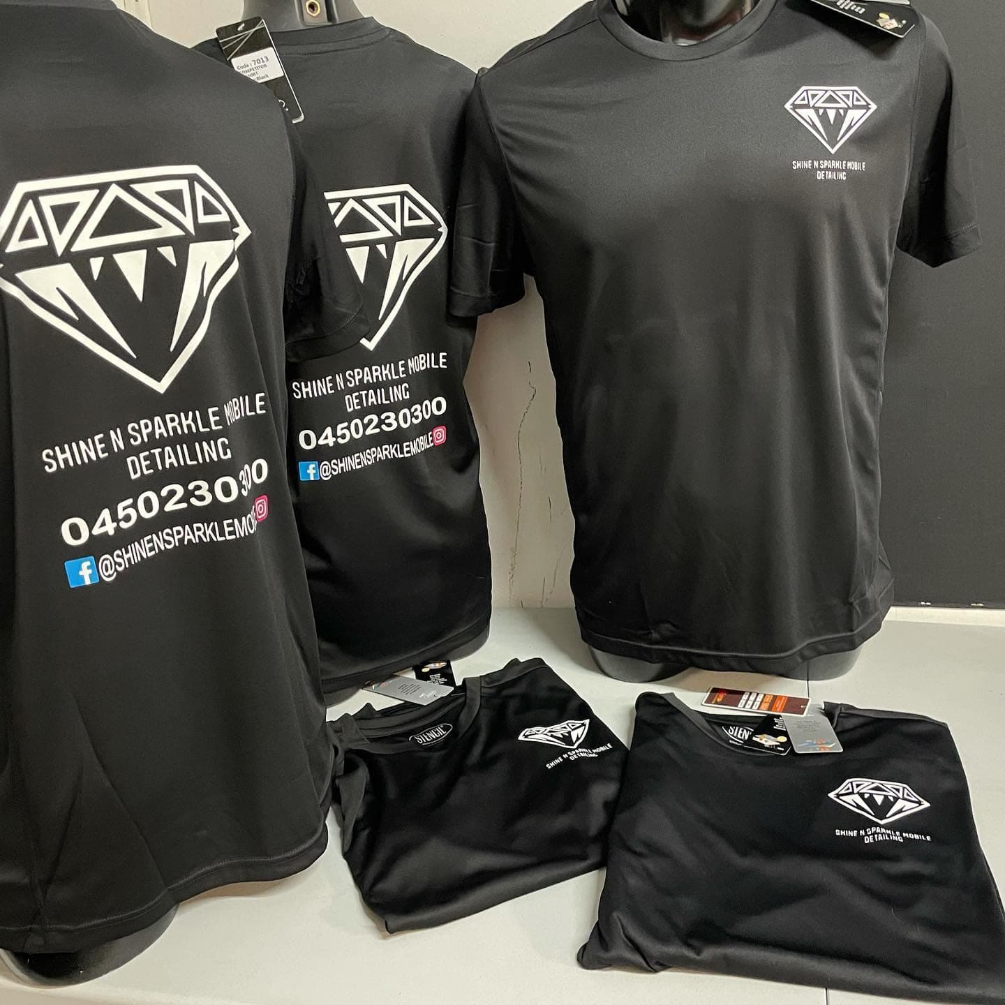 Shine N Sparkle Mobile Detailing: custom branded shirts by South West Apparel
