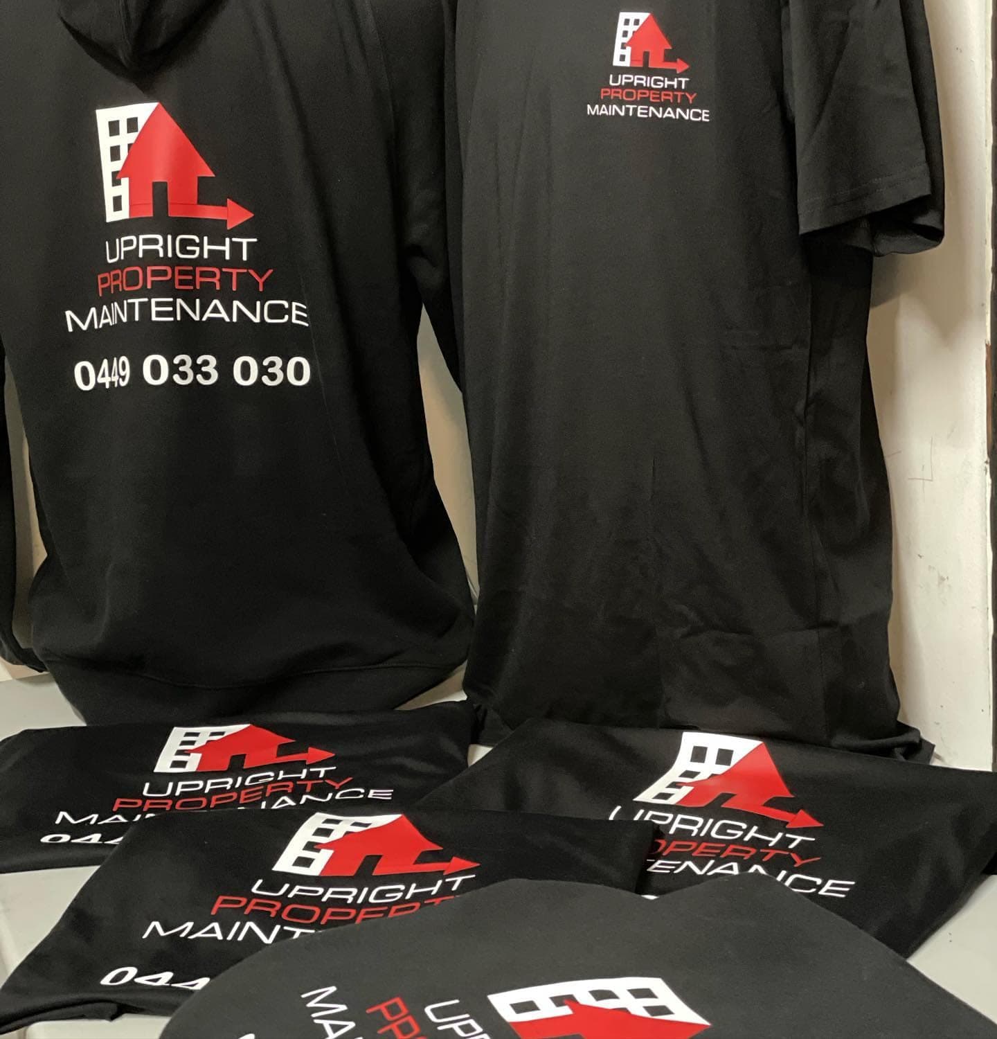 Upright Property Maintenance: custom branded shirts by South West Apparel